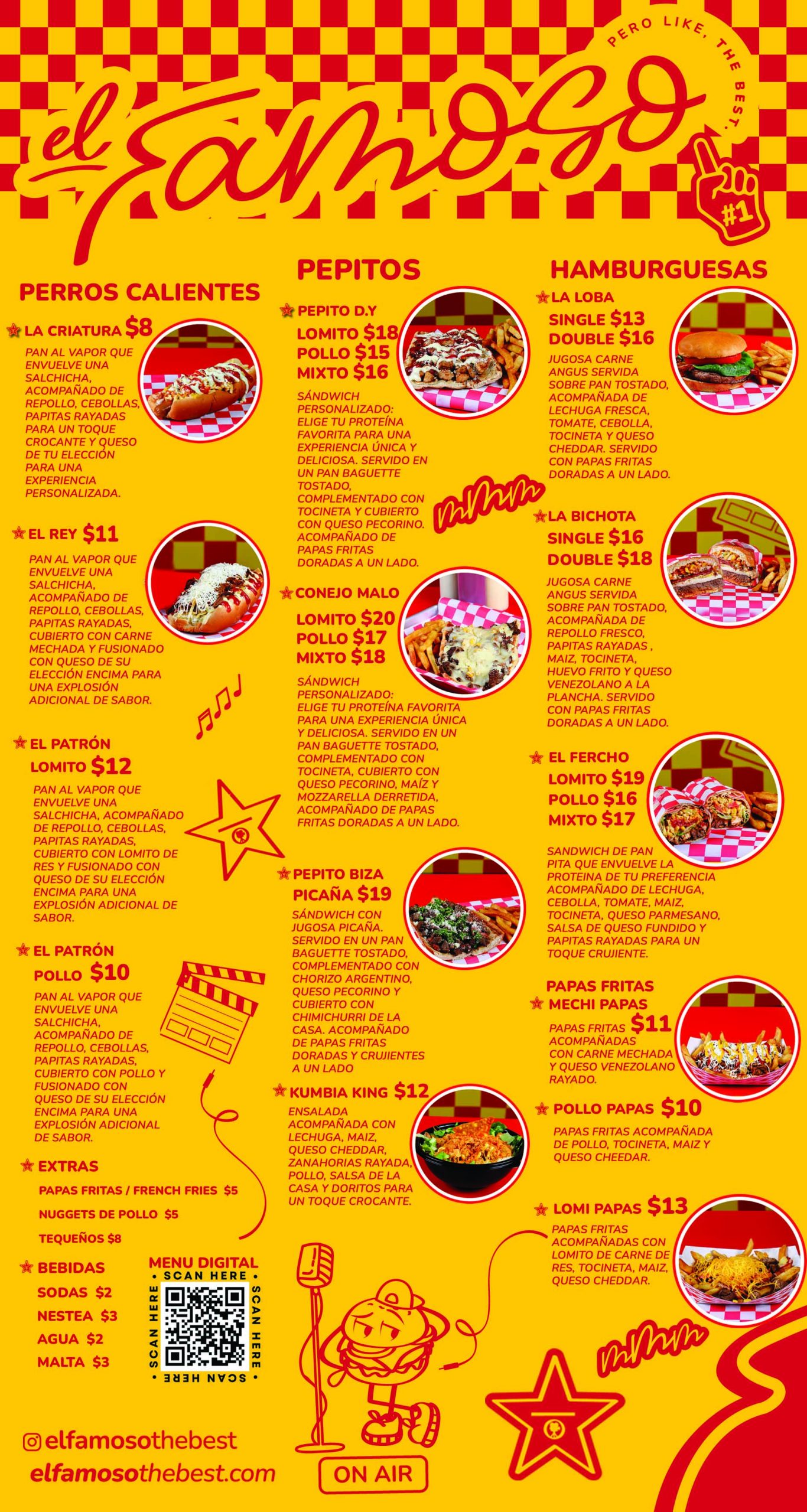 menu español